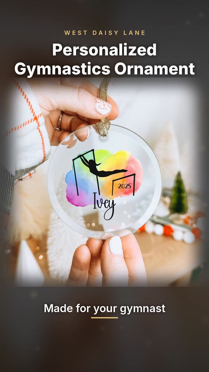 Personalized Gymnastics Ornament video