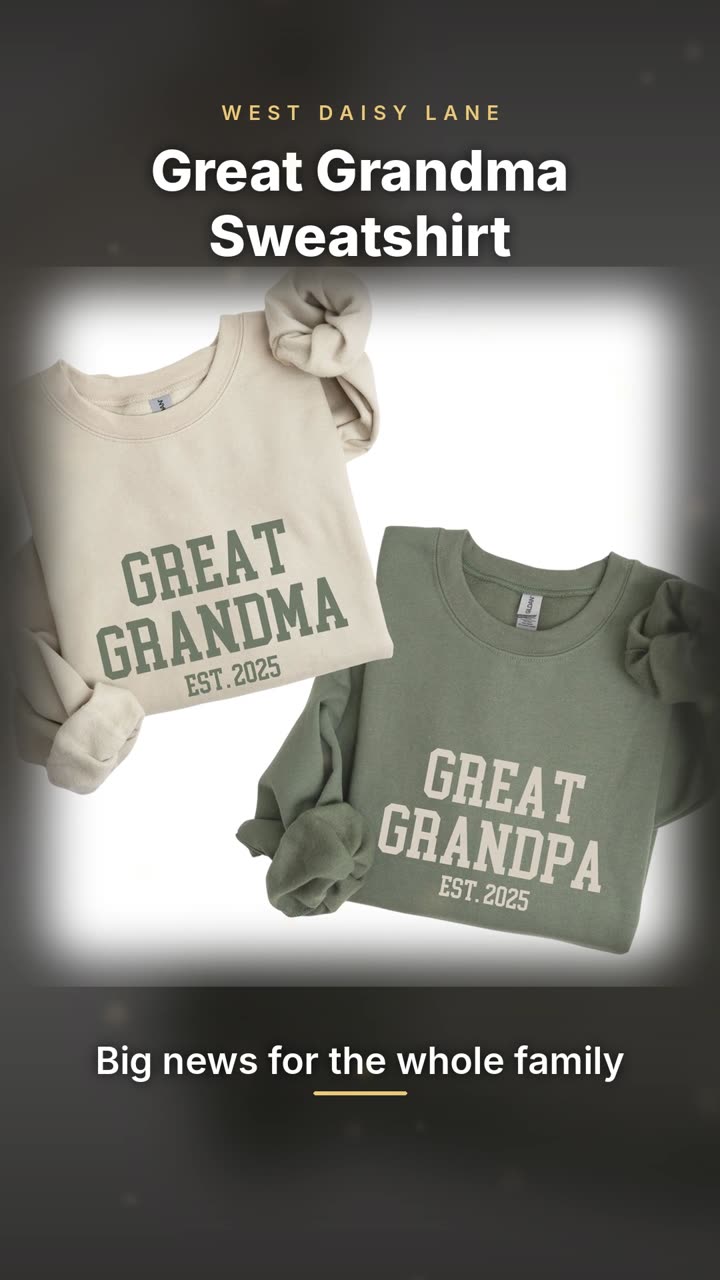 Great Grandma and Grandpa Sweatshirt video