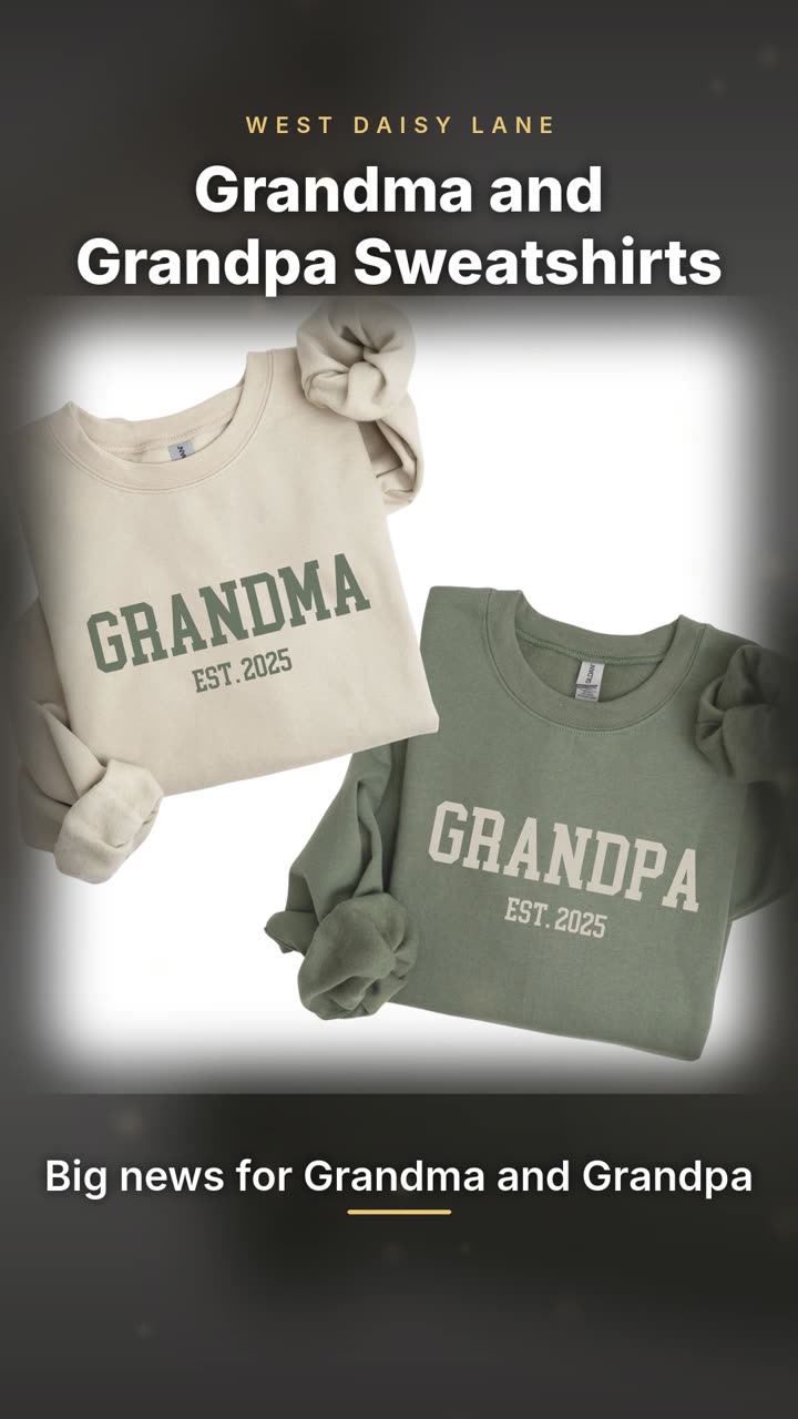 Grandma and Grandpa Sweatshirts video