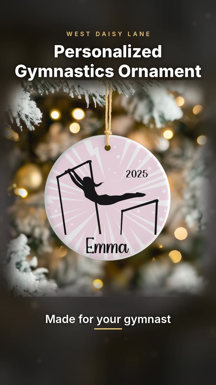 Gymnast on Bars Ornament video