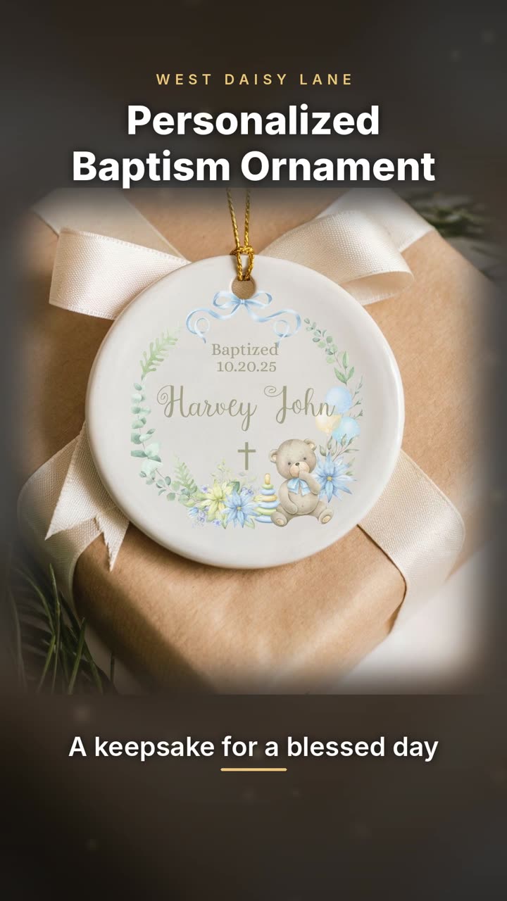 Baptism Ornament video