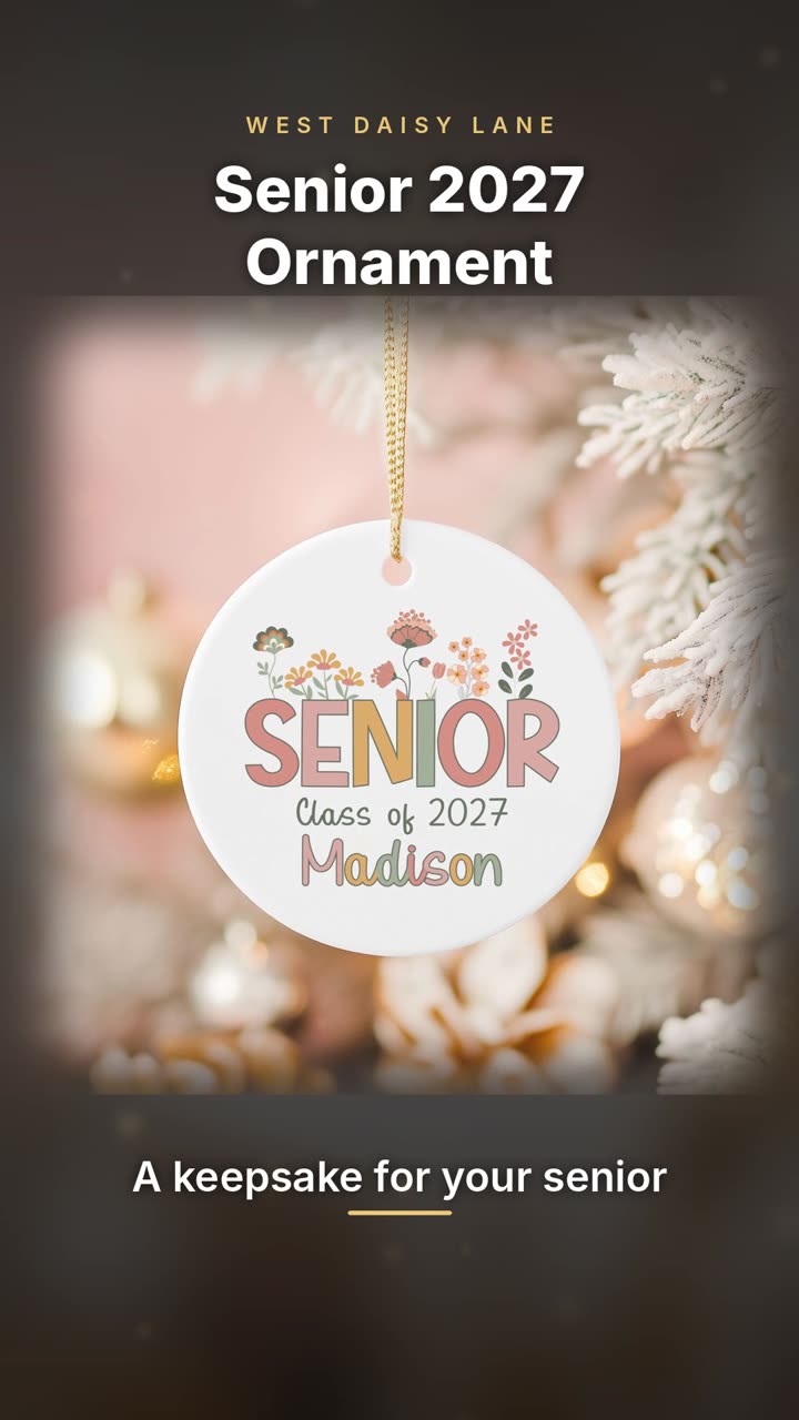 Senior Floral Ornament video