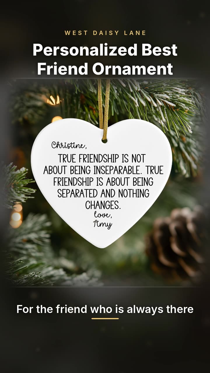 True Friendship Heart Ornament video