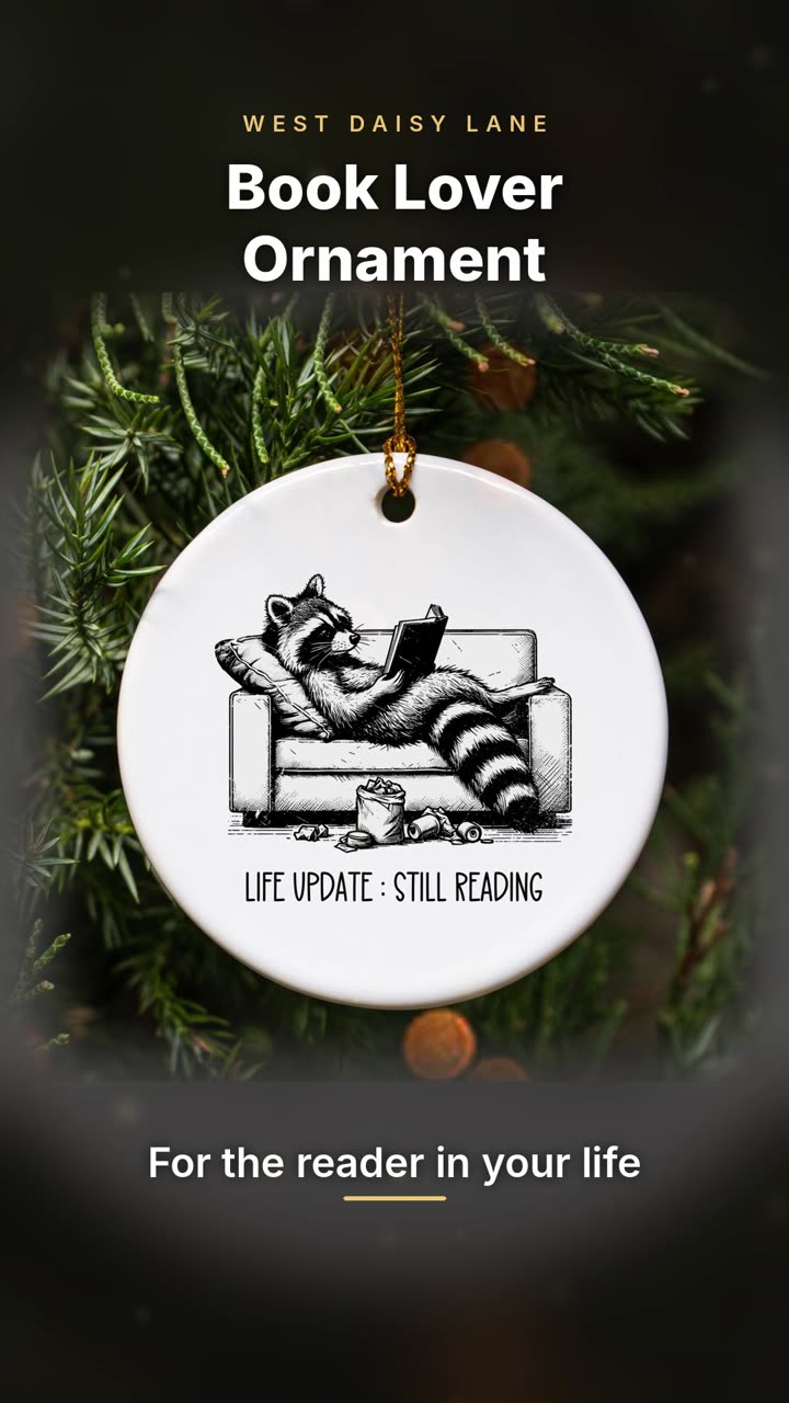 Life Update Still Reading Ornament video