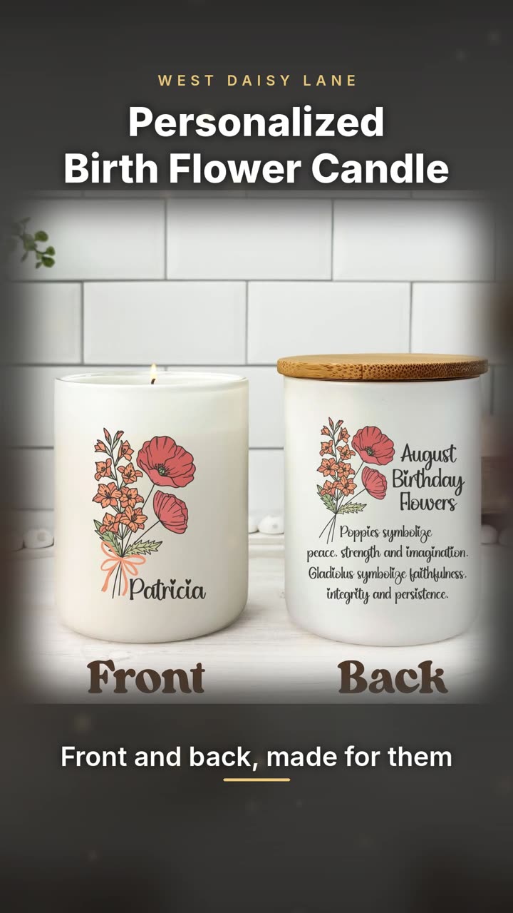 Birth Flower Candle video