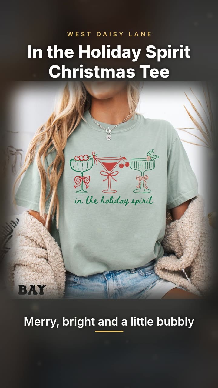 In the Holiday Spirit Christmas Tee video
