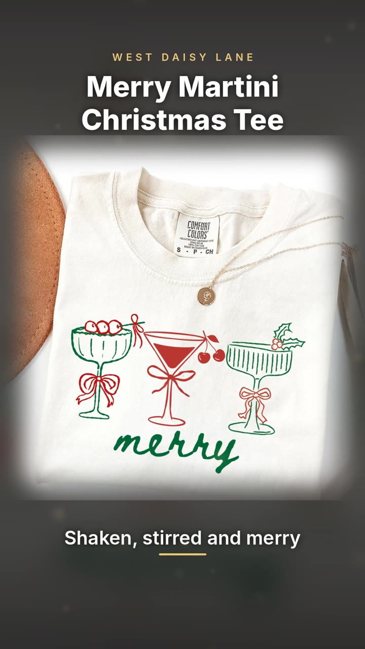 Merry Martini Christmas Tee video
